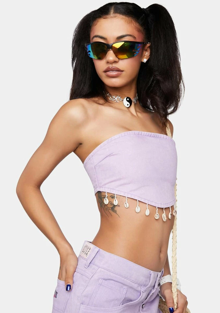 Discount 👏 Cute Mistake Crop Halter Top Island Girl Bandeau Top 🌟 2 Cute Mistake Crop Halter Top Island Girl Bandeau Top