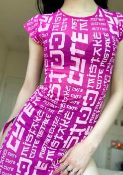 Cute Mistake Pretty Poison Midi Dress Dresses