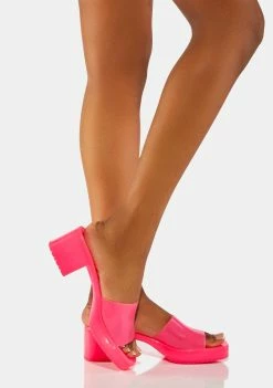 Steve Madden Block Heels Pink Harlin Kitten Heels