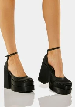 Steve Madden Platforms Black Charlize Platform Heels