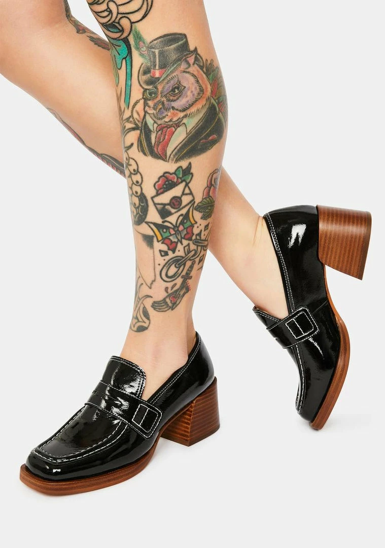 Brand new 🎉 Steve Madden Nyomi Patent Loafer 👠 Heels 🎁 1 Steve Madden Nyomi Patent Loafer Heels