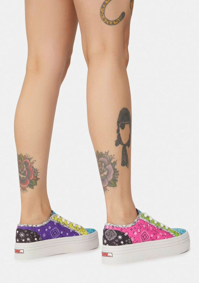 Buy 🤩 Steve Madden Prism Paisley Bobbi Platform 👟 Sneakers 🥰 5 Steve Madden Prism Paisley Bobbi Platform Sneakers