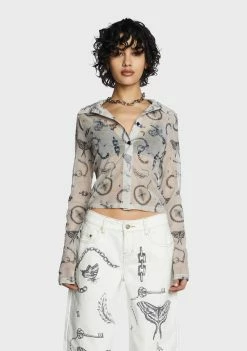 Best Sale ✔️ Milk It Spell Sheer 👚 Shirt 😉 7 Milk It Spell Sheer Shirt