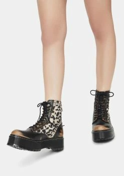 New 😉 Steve Madden Leopard Studded Avenger 🥾 Boots 🥾 Boots & Booties 👍 6 Steve Madden Leopard Studded Avenger Boots Boots & Booties