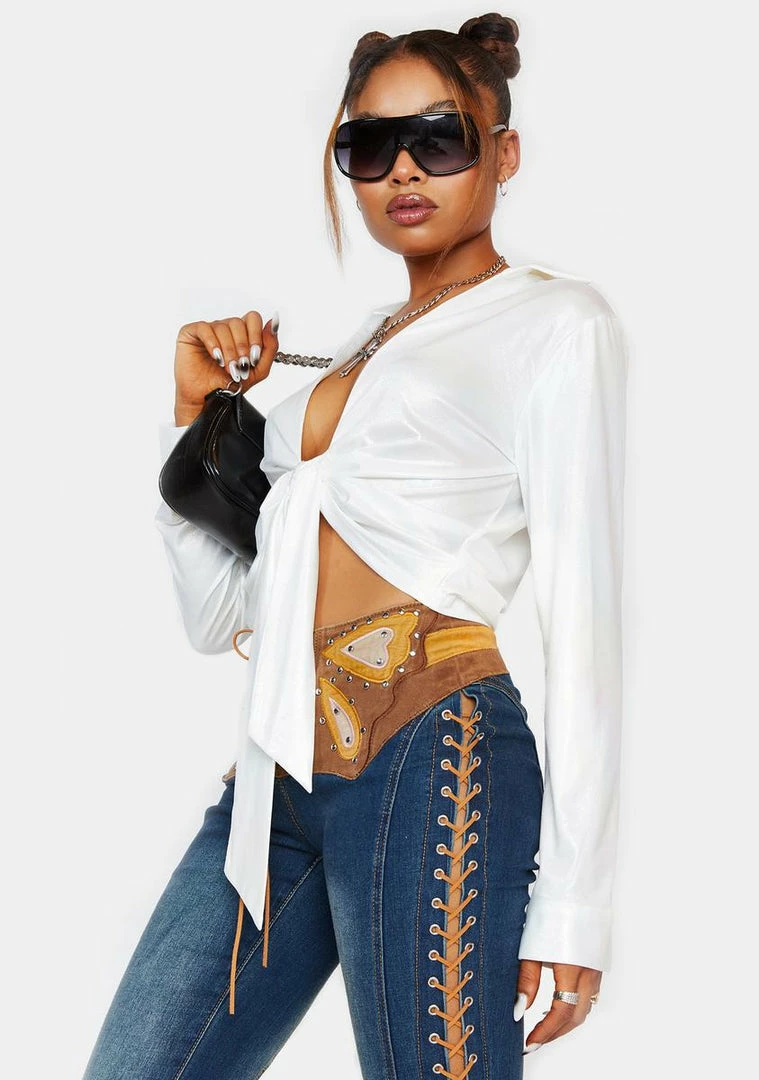 Budget ⌛ 4SI3NNA White Beau Top Tops 🛒 2 4SI3NNA White Beau Top Tops