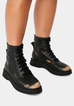 Steve Madden Black Farley Boots