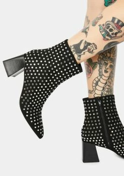 Steve Madden Elaria Studded Suede Booties