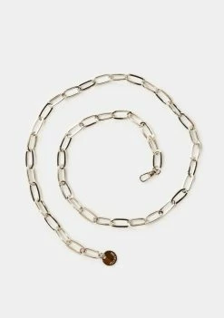 Steve Madden Silver Chain Link Belt