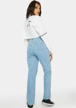 Deals ⌛ Milk It Stud Recycled Denim 👖 Jeans Bottoms 🌟 7 Milk It Stud Recycled Denim Jeans Bottoms