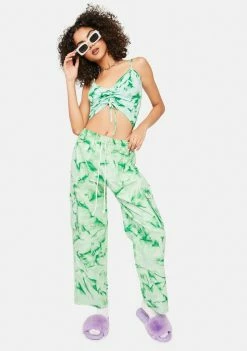 Coupon ๐คฉ Cute Mistake Green Island Life Ruched Tie Dye Top ๐งจ 6 Cute Mistake Green Island Life Ruched Tie Dye Top