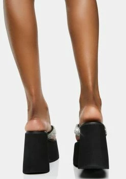 Steve Madden Gwen Rhinestone Platform Sandals