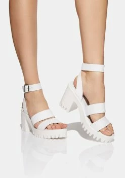 Steve Madden White Stormi Heels