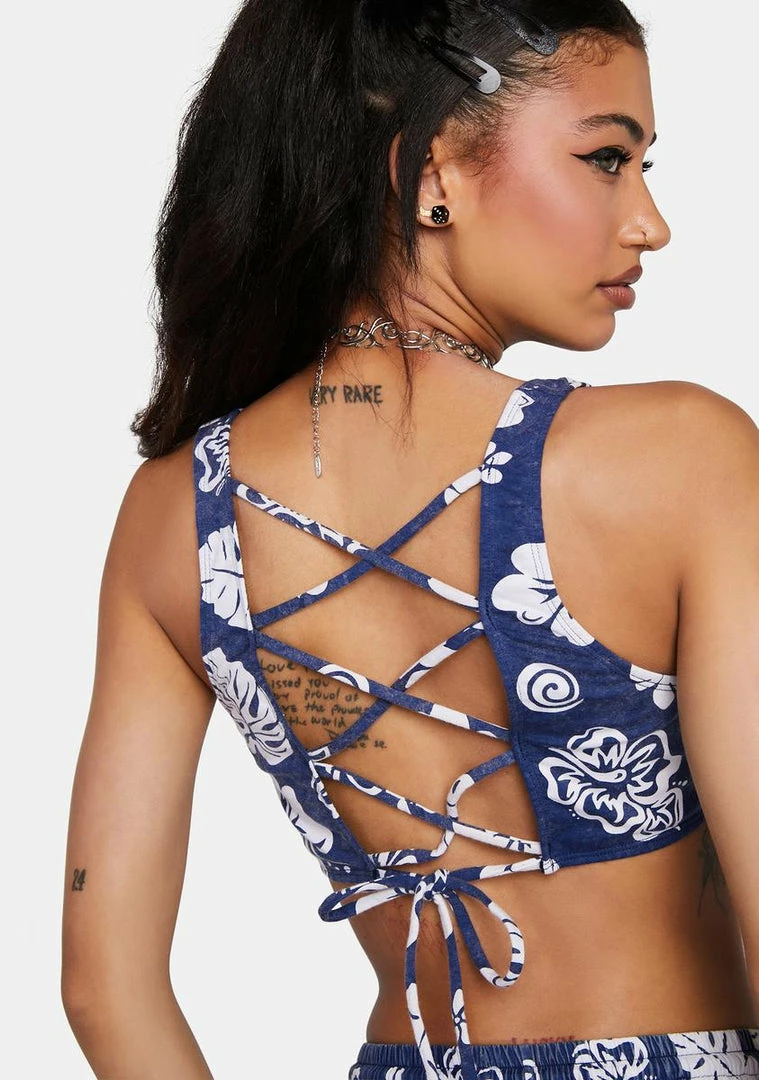 Outlet 🥰 Cute Mistake Shore Lace-Up Bralette Bra Tops 🌟 2 Cute Mistake Shore Lace-Up Bralette Bra Tops