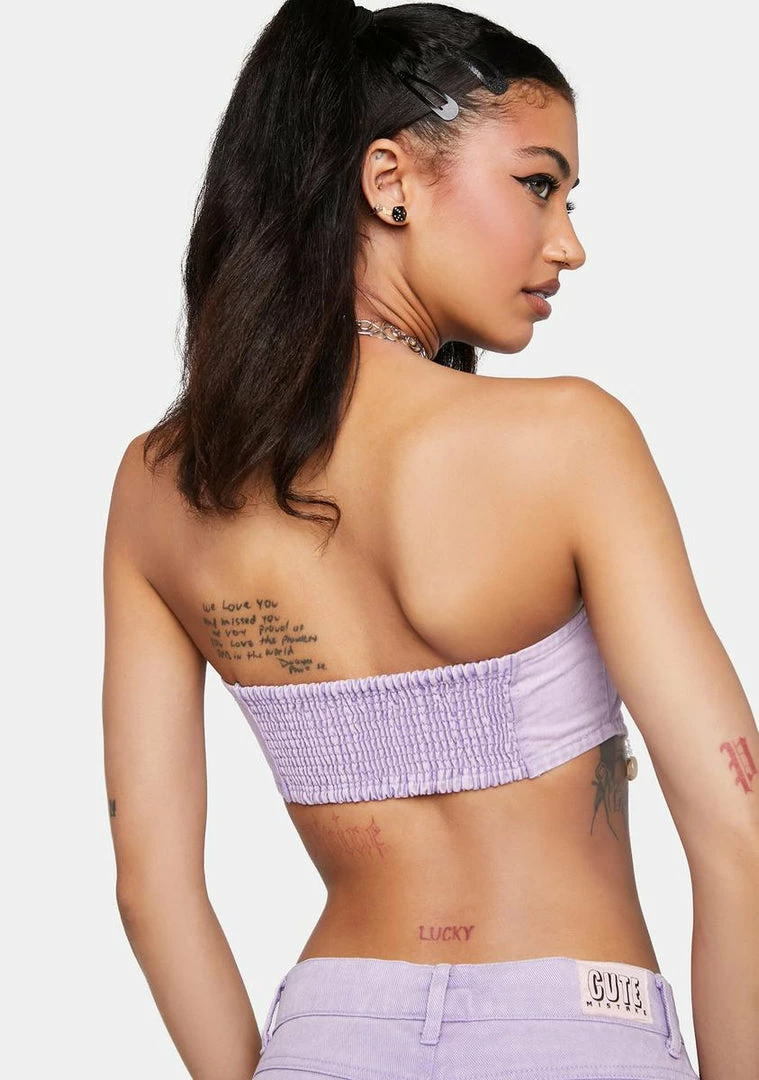 Discount 👏 Cute Mistake Crop Halter Top Island Girl Bandeau Top 🌟 4 Cute Mistake Crop Halter Top Island Girl Bandeau Top