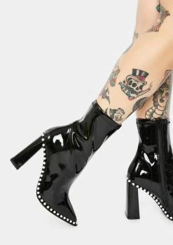 Steve Madden Boots & Booties Edita Rhinestone Patent Booties