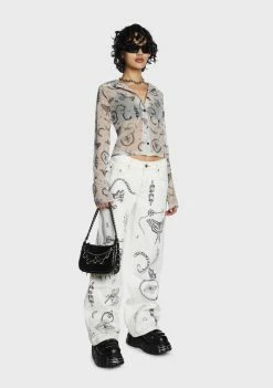 Milk It Spell Sheer Shirt