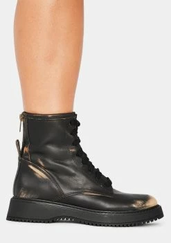 Steve Madden Black Farley Boots