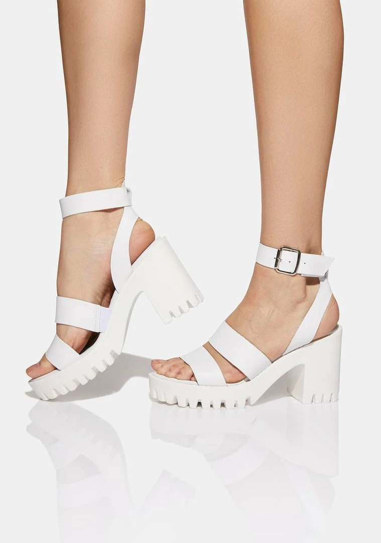 Hot Sale ⌛ Steve Madden White Stormi 👠 Heels ✔️ 1 Steve Madden White Stormi Heels