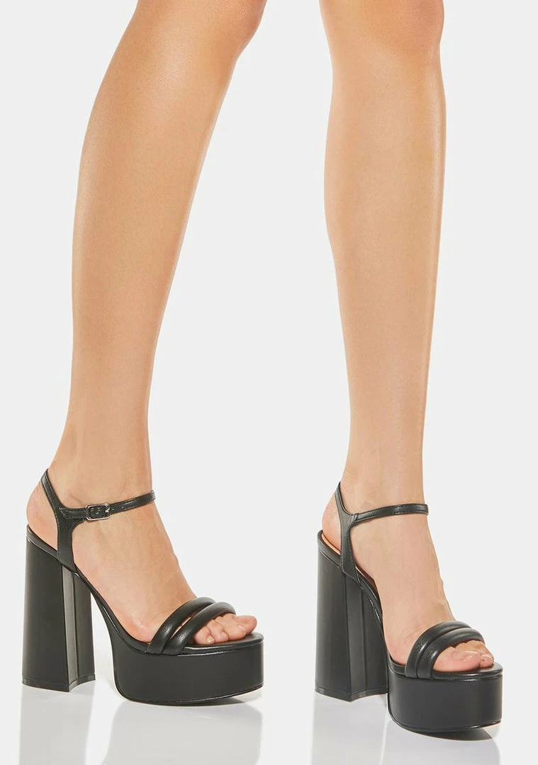 Brand new โค๏ธ Steve Madden Black Tille Platform ๐ Heels ๐ 3 Steve Madden Black Tille Platform Heels