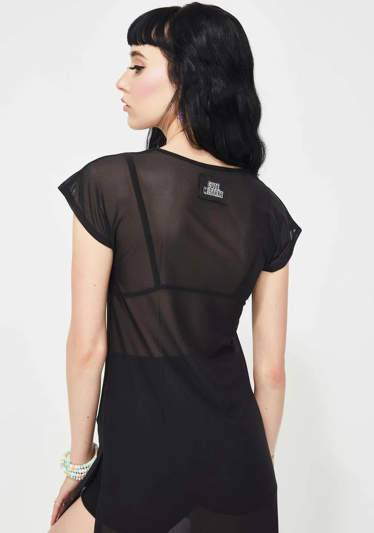 Best deal ⭐ Cute Mistake Pretty Poison Mesh Midi 👗 Dress 👗 Dresses 🔥 4 Cute Mistake Pretty Poison Mesh Midi Dress Dresses