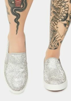 Steve Madden Coulter Rhinestone Slip-On Sneakers