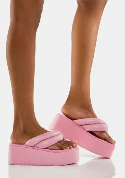 Steve Madden Platforms Pink Billion Platform Wedge Sandals