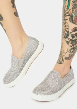 Steve Madden Coulter Rhinestone Slip-On Sneakers