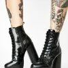 Steve Madden Lear Black Box Platform Boots