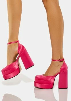 Steve Madden Pink Charlize Platform Heels