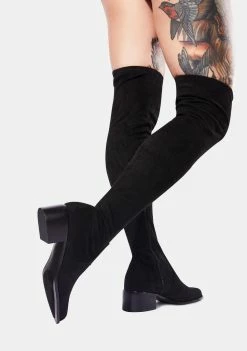 Deals ⌛ Steve Madden Black Sadie Knee High 🥾 Boots 🥾 Boots & Booties 🔔 7 Steve Madden Black Sadie Knee High Boots Boots & Booties