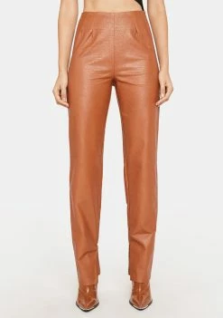 4SI3NNA Indie Vegan Leather Pants