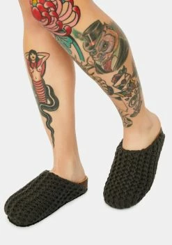 Outlet ✨ Steve Madden Vesa Knit Slippers 👍 6 Steve Madden Vesa Knit Slippers