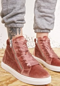 Steve Madden Earnst Velvet Sneakers