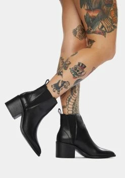 Steve Madden Audience Leather Ankle Booties