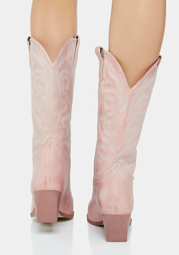 Flash Sale ✨ Steve Madden Pink West Cowboy 🥾 Boots 🎁 4 Steve Madden Pink West Cowboy Boots