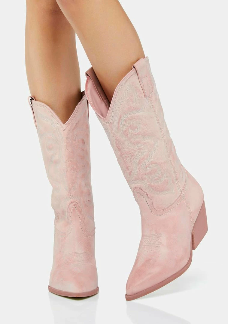 Flash Sale ✨ Steve Madden Pink West Cowboy 🥾 Boots 🎁 3 Steve Madden Pink West Cowboy Boots