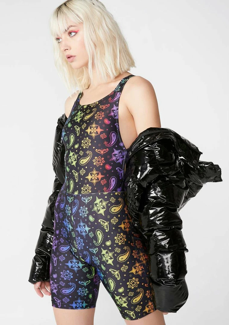 Hot Sale π Cute Mistake Rainbow Bandanna Diggin On You-nitard Jumpsuits & Rompers π― 3 Cute Mistake Rainbow Bandanna Diggin On You-nitard Jumpsuits & Rompers