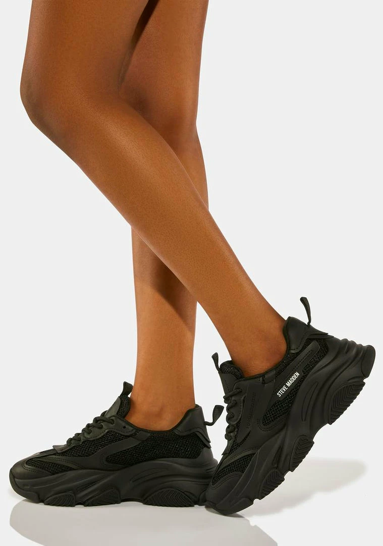 Budget 😍 Steve Madden Black Possession 👟 Sneakers ⭐ 3 Steve Madden Black Possession Sneakers