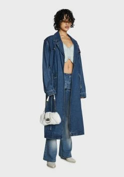 Milk It Outerwear Bandit Denim Trench