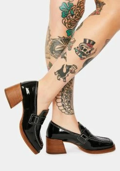 Steve Madden Nyomi Patent Loafer Heels