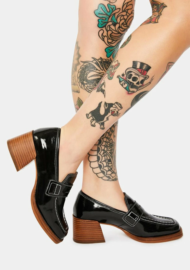 Brand new 🎉 Steve Madden Nyomi Patent Loafer 👠 Heels 🎁 2 Steve Madden Nyomi Patent Loafer Heels