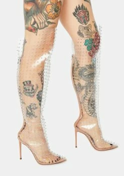 Steve Madden Vava Clear Over The Knee Boots