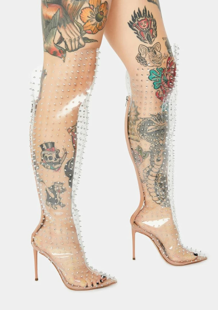 Deals ๐ฅฐ Steve Madden Vava Clear Over The Knee ๐ฅพ Boots ๐ 1 Steve Madden Vava Clear Over The Knee Boots