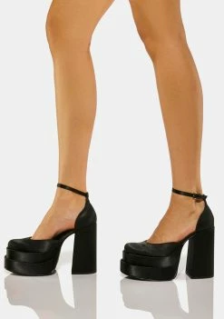 Steve Madden Platforms Black Charlize Platform Heels