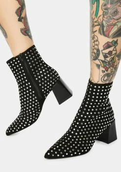 Steve Madden Elaria Studded Suede Booties