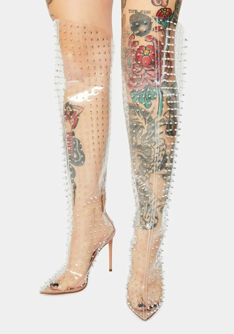 Deals ๐ฅฐ Steve Madden Vava Clear Over The Knee ๐ฅพ Boots ๐ 3 Steve Madden Vava Clear Over The Knee Boots