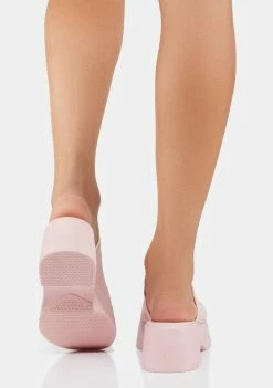 Outlet 🌟 Steve Madden Light Pink Slinky Wedge 🩴 Sandals Platform 🩴 Sandals ✔️ 7 Steve Madden Light Pink Slinky Wedge Sandals Platform Sandals