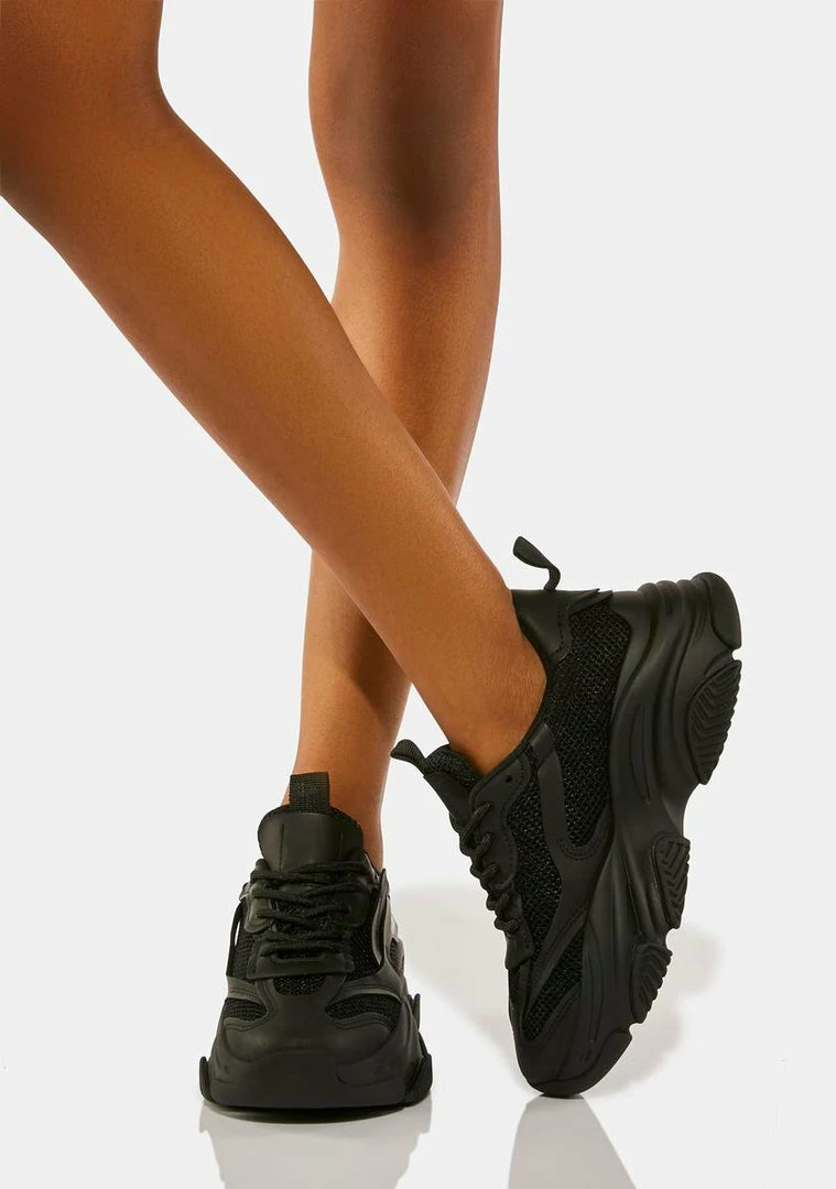 Budget 😍 Steve Madden Black Possession 👟 Sneakers ⭐ 2 Steve Madden Black Possession Sneakers