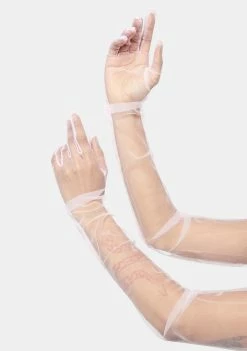 Amarachi Pink Tulle Hun Gloves Scarves & Gloves