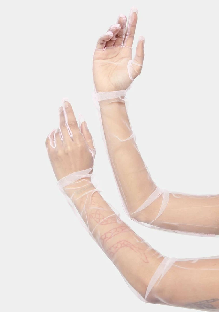 Best deal 😉 Amarachi Pink Tulle Hun Gloves Scarves & Gloves 😉 2 Amarachi Pink Tulle Hun Gloves Scarves & Gloves